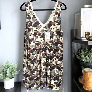 NWT Zara Floral Romper (Cream) XS